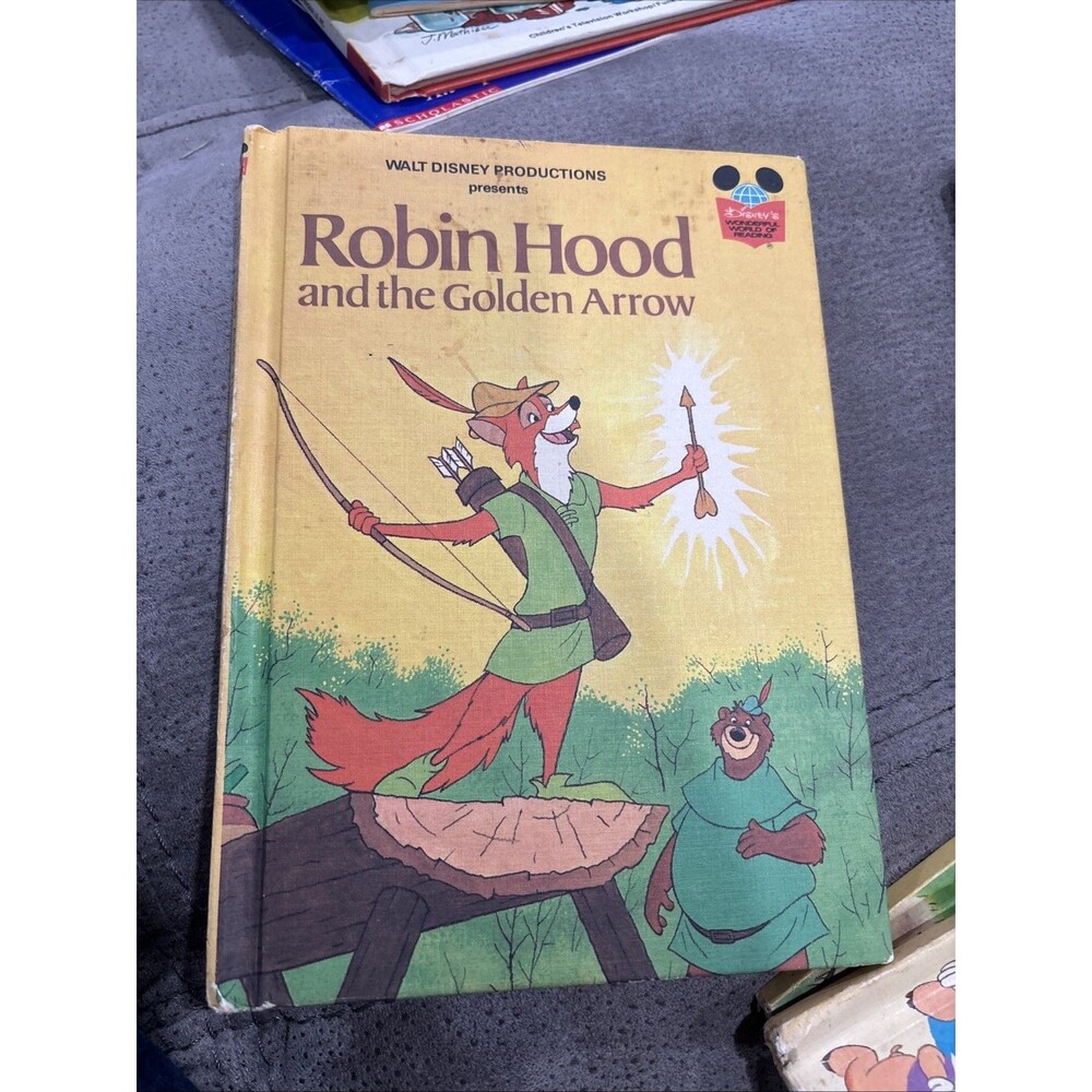 Vintage Robin Hood and the Golden Arrow Children’s Book 1978 HB Disney VG Read